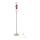 LED Stojacia lampa FLORES LED/15W/230V zlatá/oranžová/hnedá