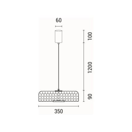 LED Stojacia lampa LED/10W/230V 3000K zlatá
