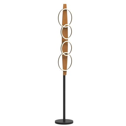 LED stojacia lampa MELISA LED/25W/230V borovica