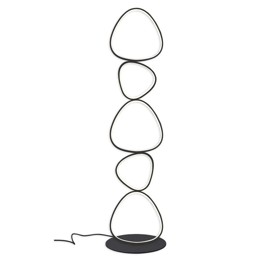 LED Stojacia lampa PETRA LED/48W/230V čierna