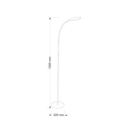 LED stojacia lampa SWAN LED/6,5W/230V biela