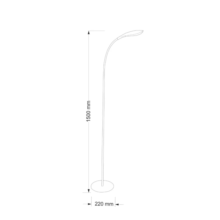 LED stojacia lampa SWAN LED/6,5W/230V biela