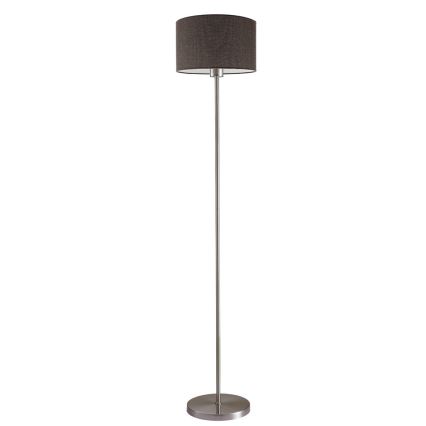LED stojacia lampa TUNJA 1xE27/20W/230V pr. 30 cm matný chróm/hnedá