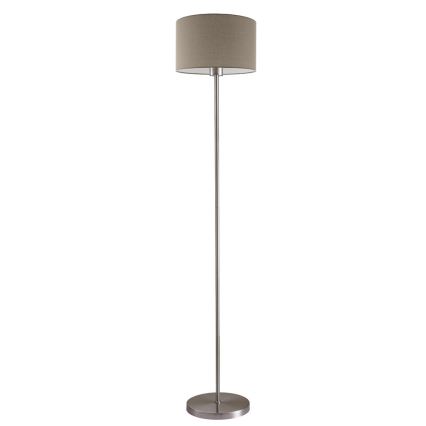 LED stojacia lampa TUNJA 1xE27/20W/230V priemer 30 cm matný chróm/taupe