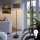 LED stojacia lampa TUNJA 1xE27/20W/230V priemer 38 cm čierna/hnedá