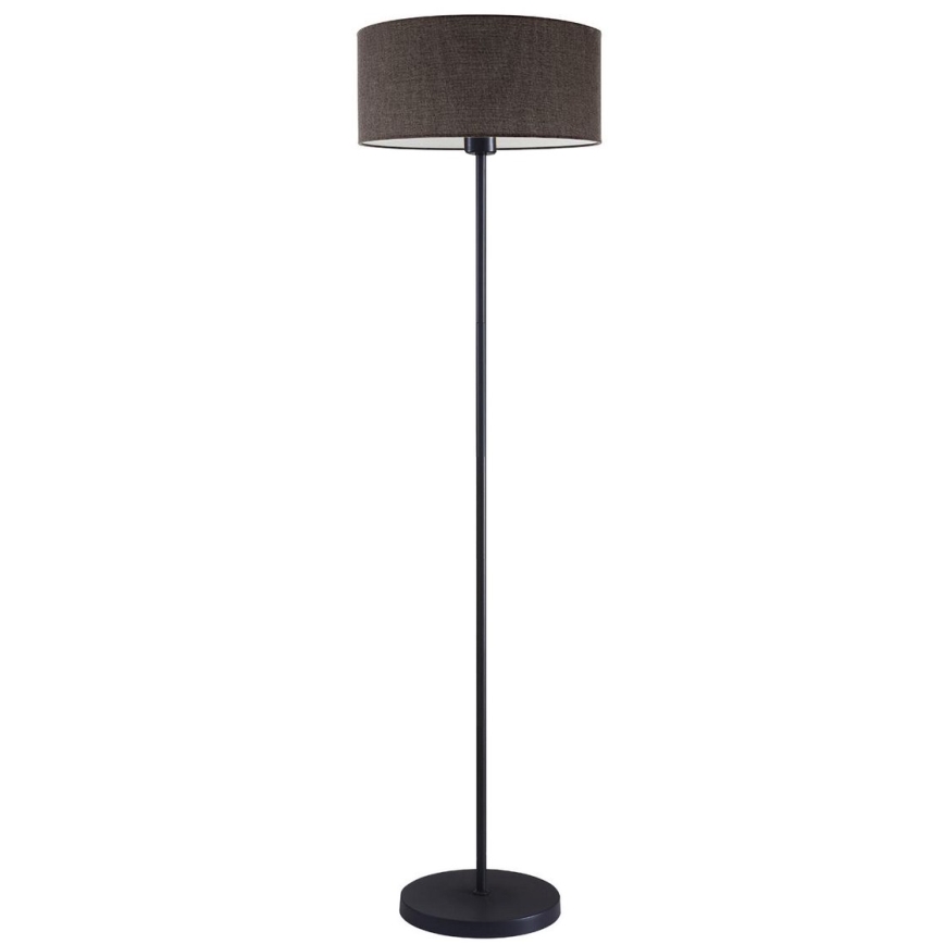 LED stojacia lampa TUNJA 1xE27/20W/230V priemer 38 cm čierna/hnedá