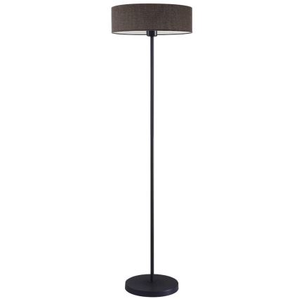 LED stojacia lampa TUNJA 1xE27/20W/230V priemer 38 cm čierna/hnedá