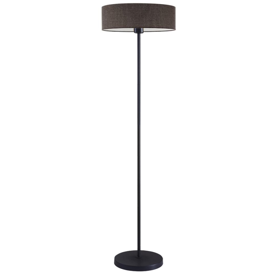 LED stojacia lampa TUNJA 1xE27/20W/230V priemer 38 cm čierna/hnedá