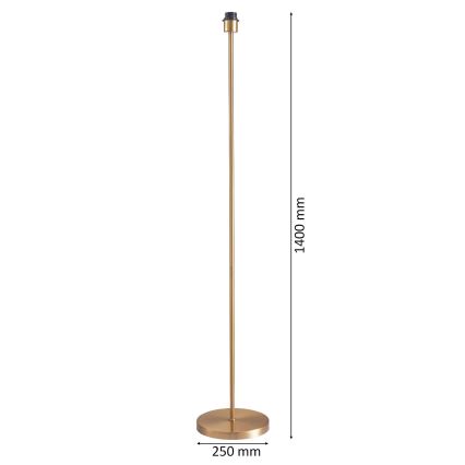 LED stojacia lampa TUNJA 1xE27/20W/230V, priemer 38 cm, zlatá/hnedá