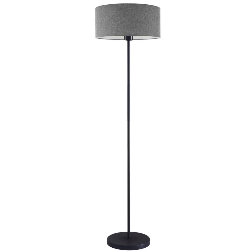 LED stojacia lampa TUNJA 1xE27/20W/230V Ø 38 cm čierna/šedá