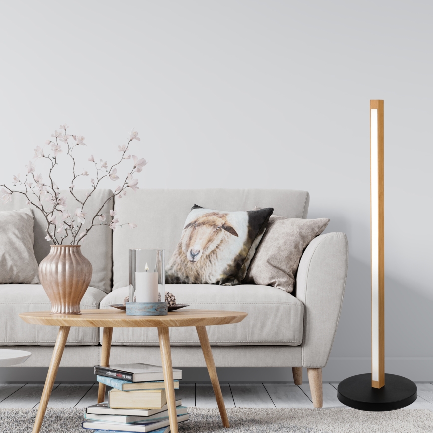 LED stojacia lampa VERDE LED/18W/230V 3000K dub/čierna