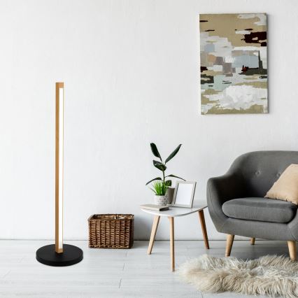 LED stojacia lampa VERDE LED/18W/230V 3000K dub/čierna