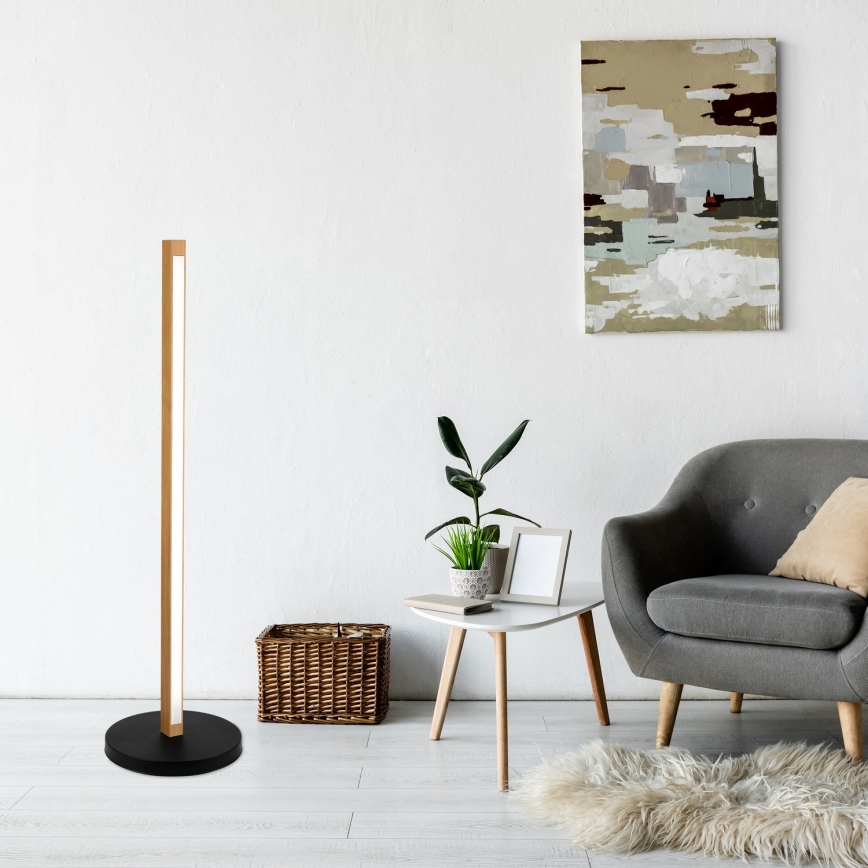 LED stojacia lampa VERDE LED/18W/230V 3000K dub/čierna