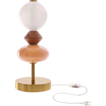 LED stolná lampa FLORES LED/10W/230V zlatá/oranžová/hnedá