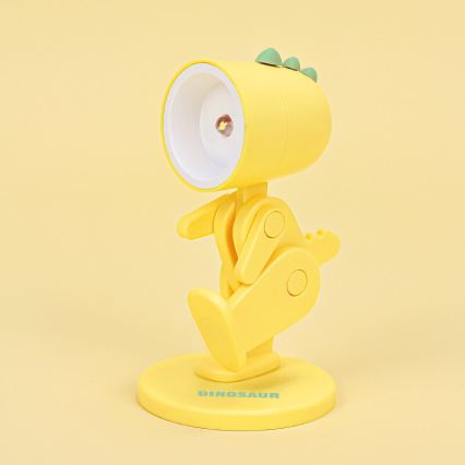 LED stolná lampa LED/0,06W/3xLR41 dinosaurus žltá