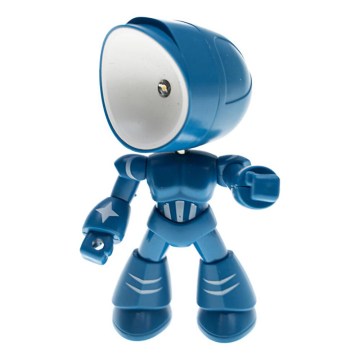 LED Stolná lampa LED/0,06W/3xLR41 robot modrá