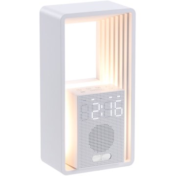 LED Stolná lampa s budíkom a nabíjaním CALM LED/3,5W/5V