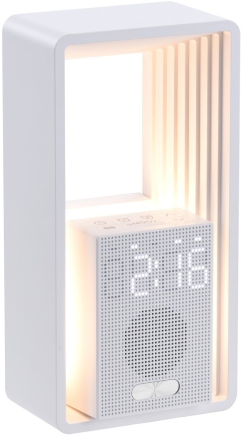 LED Stolná lampa s budíkom a nabíjaním CALM LED/3,5W/5V
