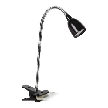 LED stolná lampa s klipom LED/2,5W/230V čierna