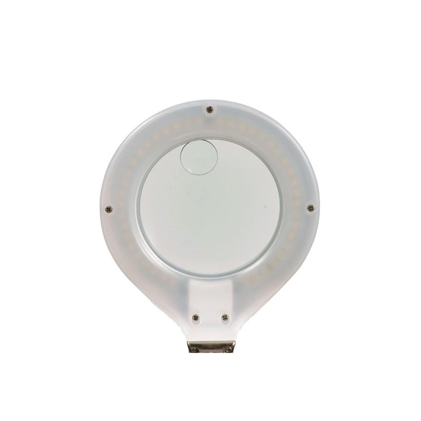 LED Stolná lampa s lupou LED/6,5W/230V biela