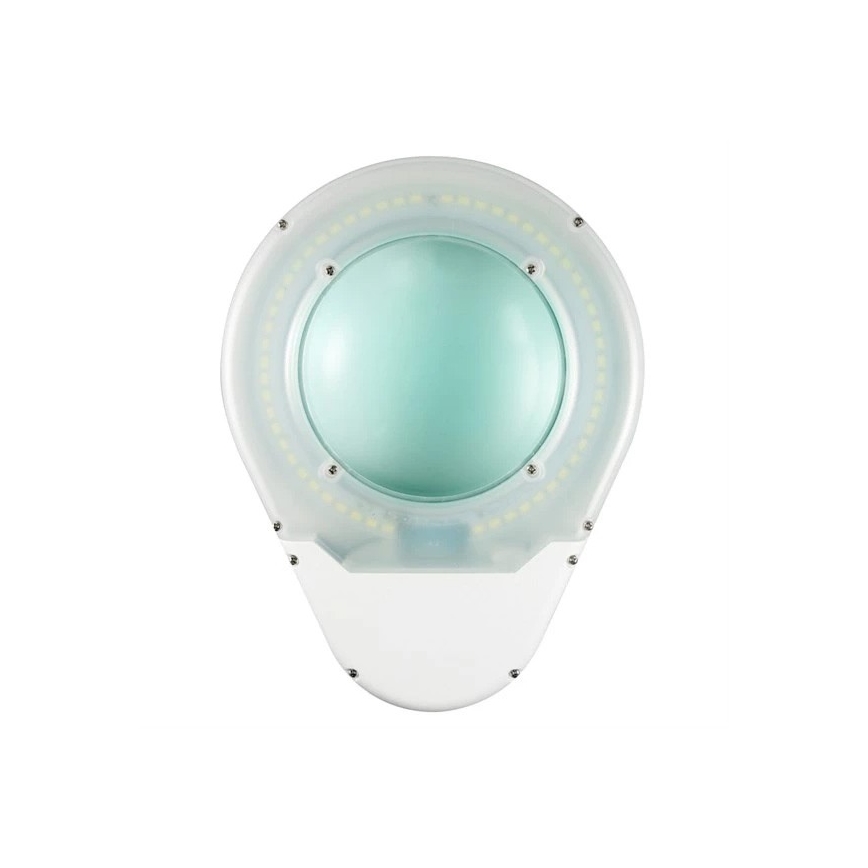 LED Stolná lampa s lupou LED/9W/230V biela