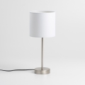 LED stolová lampa 1xE14/5W/230V biela/matný chróm