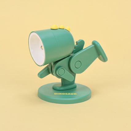 LED stolová lampa LED/0,06W/3xLR41 dinosaurus zelená