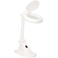 LED stolová lampa s lupou LED/6W/230V biela