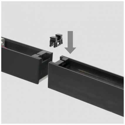 LED Stropné prisadené závesné svietidlo KOLINE LED/40W/230V 3000/4000/6500K 120 cm čierna