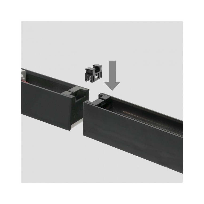 LED Stropné prisadené závesné svietidlo KOLINE LED/40W/230V 3000/4000/6500K 120 cm čierna