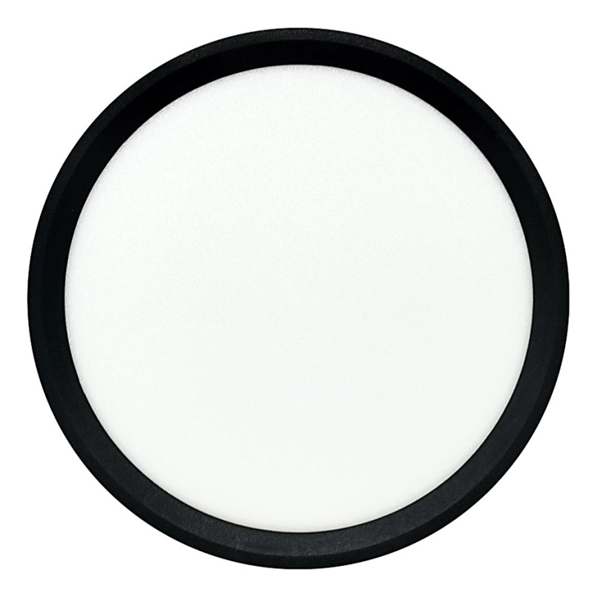LED stropné svietidlo, 18 W, 230 V, 3000/4000/6500 K, priemer 23 cm, čierne