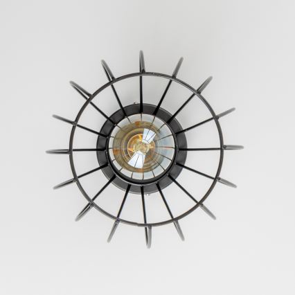 LED Stropné svietidlo 1xE27/6,5W/230V čierne