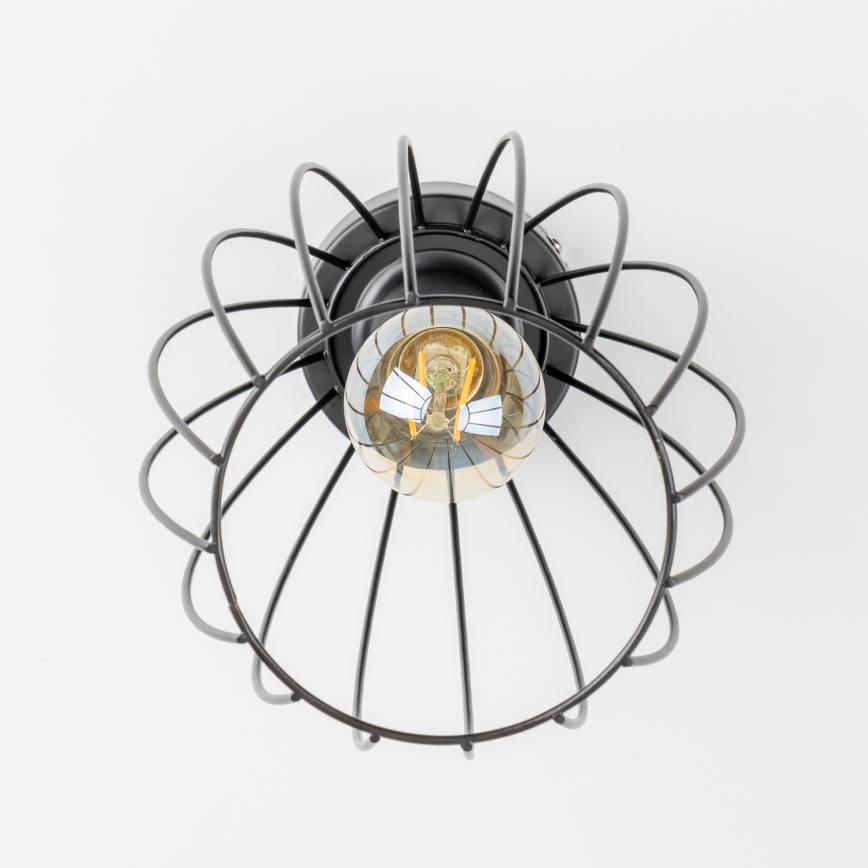 LED Stropné svietidlo 1xE27/6,5W/230V čierne