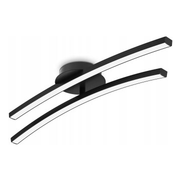 LED stropné svietidlo 2xLED/6W/230V 3000K čierne