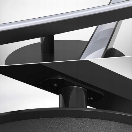 LED stropné svietidlo 2xLED/6W/230V 3000K čierne