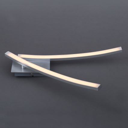 LED Stropné svietidlo 2xLED/6W/230V 3000K matný chróm