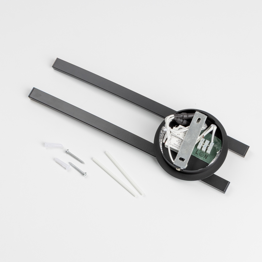 LED stropné svietidlo 2xLED/6W/230V čierne