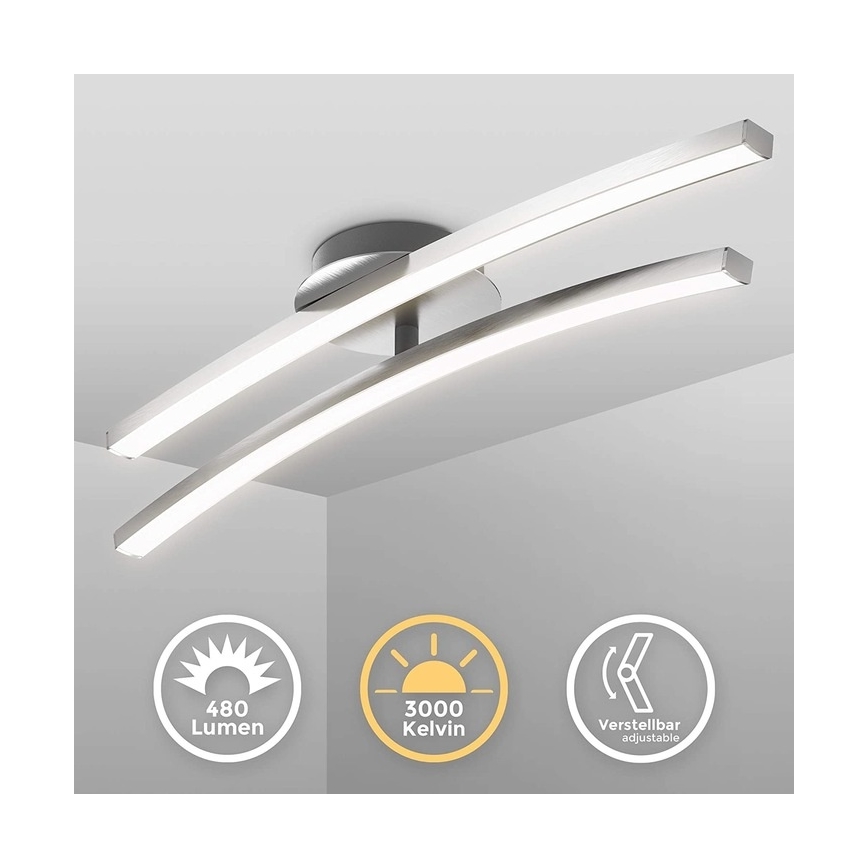 LED stropné svietidlo 2xLED/6W/230V lesklý chróm