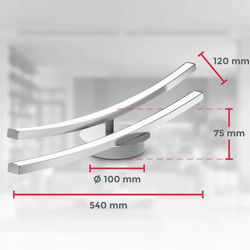 LED stropné svietidlo 2xLED/6W/230V lesklý chróm