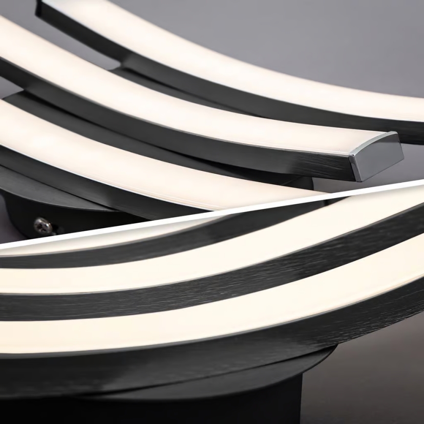 LED stropné svietidlo 3xLED/6W/230V 2700K čierne