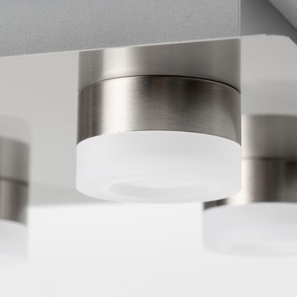 LED Stropné svietidlo 4xLED/4W/230V matný chróm