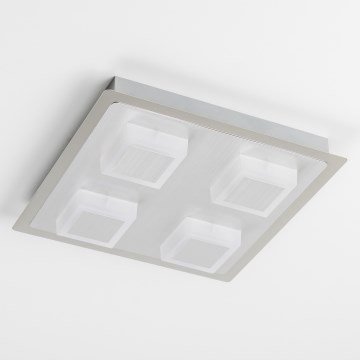 LED stropné svietidlo 4xLED/5W/230V 3000K 28x28 cm matný chróm