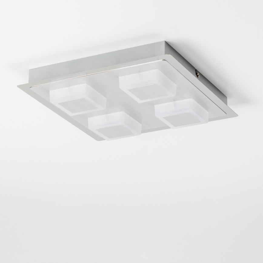 LED stropné svietidlo 4xLED/5W/230V 3000K 28x28 cm matný chróm