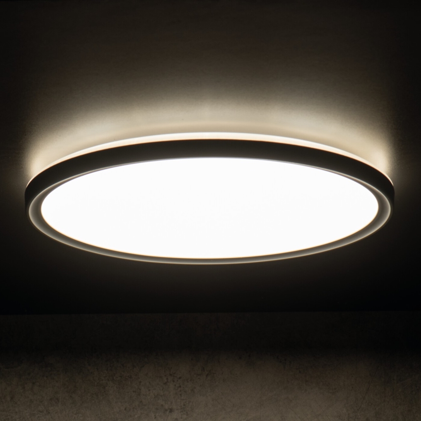 LED stropné svietidlo AZPO LED/11,8W/230V 3000/4000/6000K pr. 22,5 cm IP54 čierne