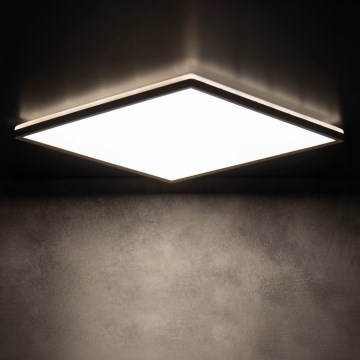 LED stropné svietidlo AZPO LED/17,5W/230V 3000/4000/6000K 30x30 cm IP54 čierne