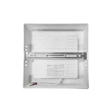 LED Stropné svietidlo BLOCK LED/12W/230V 4000K 16,7x16,7 cm biela