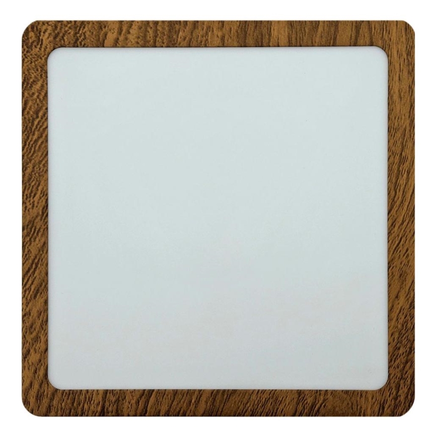 LED Stropné svietidlo BLOCK LED/18W/230V 4200K 22x22 cm hnedá