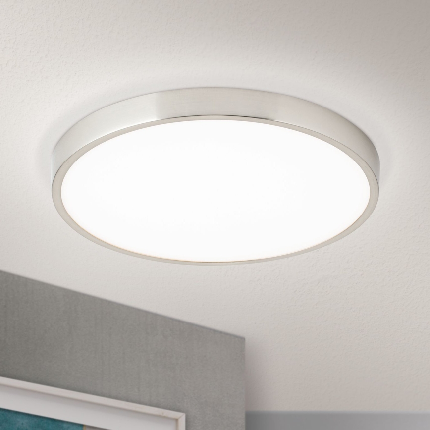 LED Stropné svietidlo BULLY LED/28W/230V pr. 28 cm matný chróm