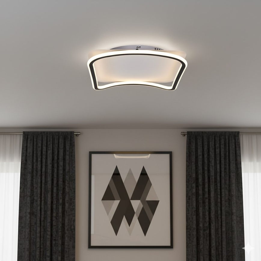 LED stropné svietidlo CALI LED/30W/230V 40x40 cm čierna