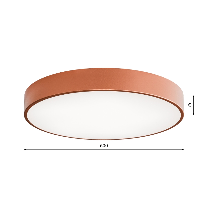 LED Stropné svietidlo CLEO LED/69W/230V 4000K pr. 60 cm medená